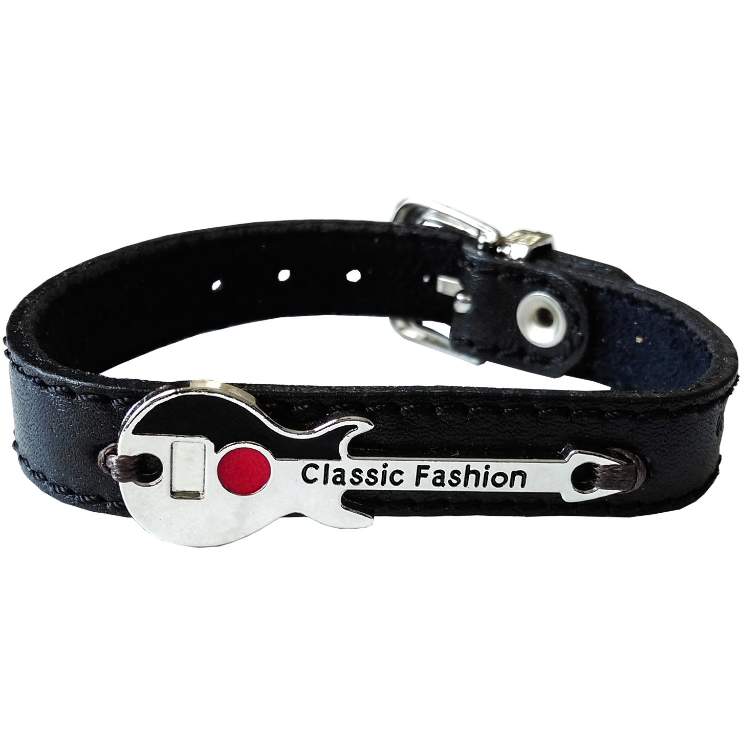 دستبند چرم وارک طرح گیتار مدل پرهام کد rb77