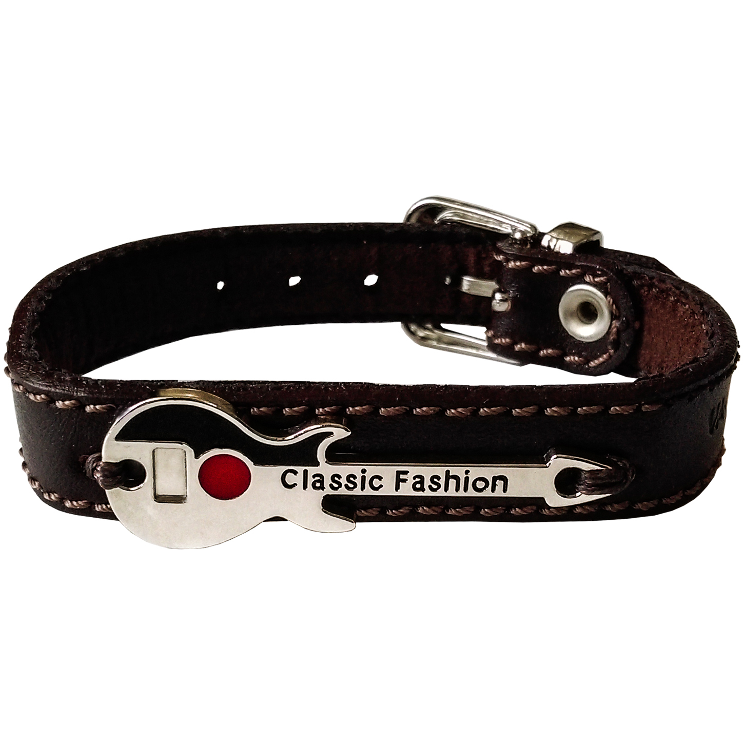 دستبند چرم وارک طرح گیتار مدل پرهام کد rb77