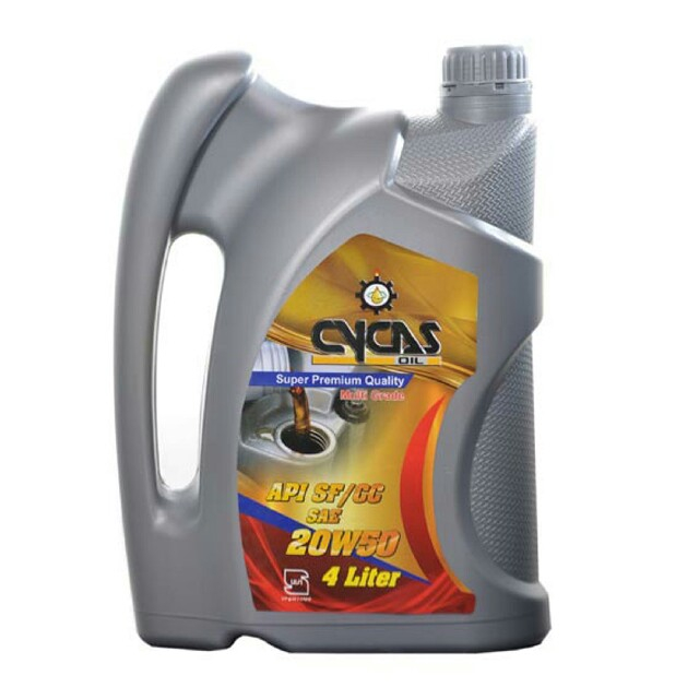 روغن موتور خودرو سیکاس مدل20W50 SF/CCحجم 4 لیتر