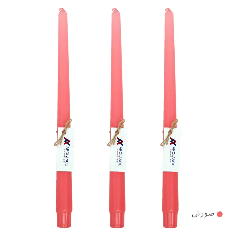 شمع آرولنس طرح قلمی مدل L30 بسته 3 عددی