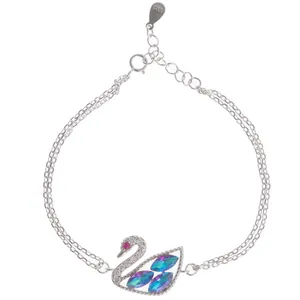 دستبند نقره زنانه کد 2346