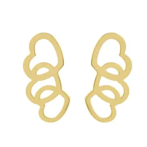  گوشواره طلا 18 عیار زنانه الن نار مدل eln450