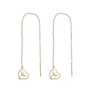  گوشواره طلا 18 عیار زنانه الن نار مدل eln499