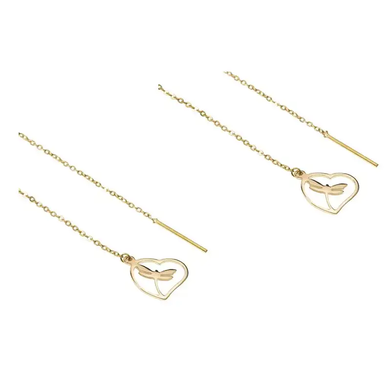 گوشواره طلا 18 عیار زنانه الن نار مدل eln499