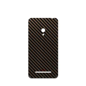 MAHOOT Glossy-Brown-Fiber Cover Sticker for ASUS Zenfone 5