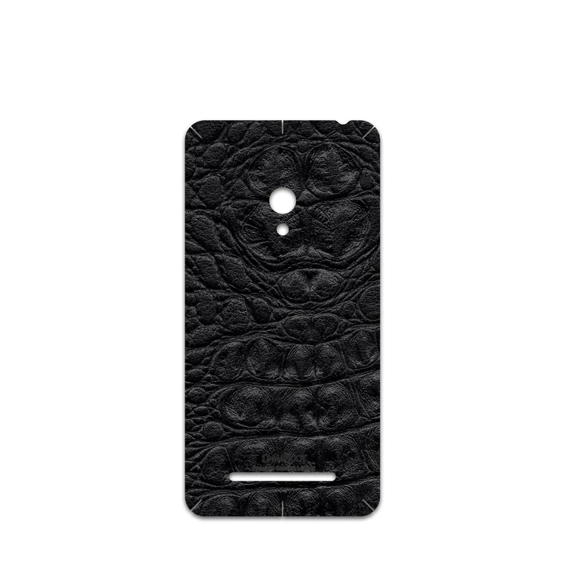 برچسب پوششی ماهوت مدل Black-Crocodile-Leather مناسب برای گوشی موبایل ایسوس Zenfone 5