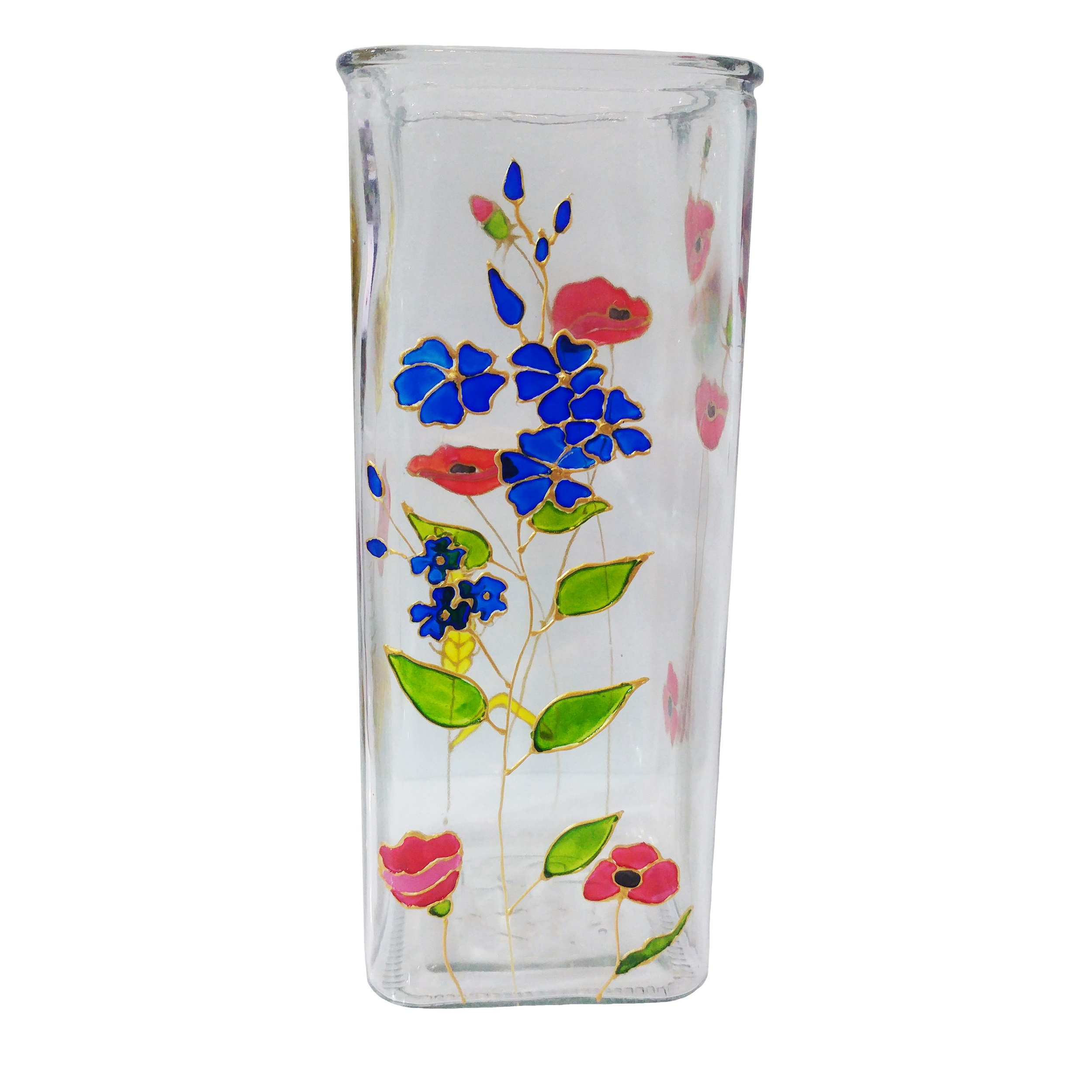 گلدان شیشه ای طرح گندم کد 01