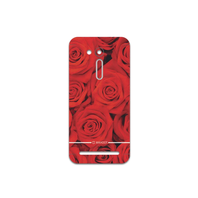 برچسب پوششی ماهوت مدل Red-Flower مناسب برای گوشی موبایل ایسوس Zenfone Go