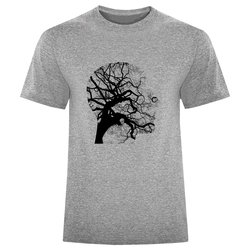 تیشرت آستین کوتاه مردانه طرح درخت کد F203