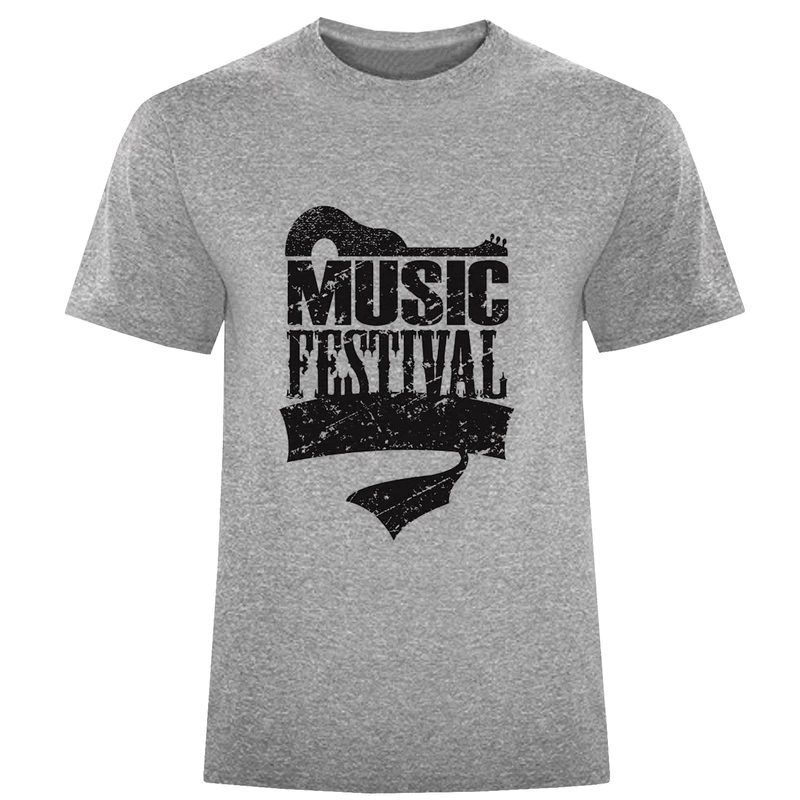 تیشرت آستین کوتاه مردانه طرح MUSIC FESTIVAL کد F217