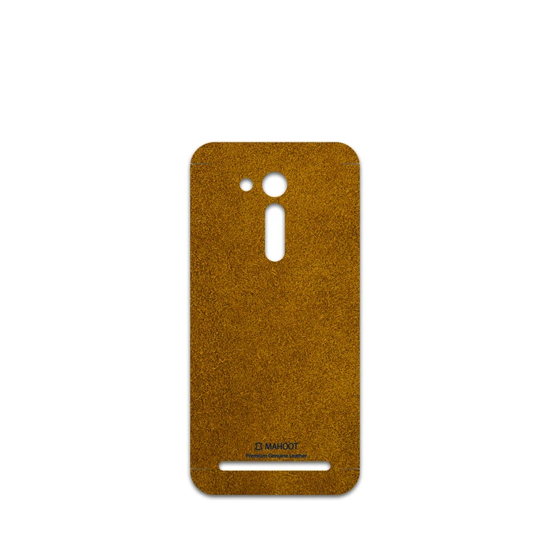 برچسب پوششی ماهوت مدل Brown-Chamois-Leather مناسب برای گوشی موبایل ایسوس Zenfone Go