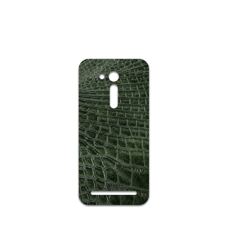 برچسب پوششی ماهوت مدل Green-Crocodile-Leather مناسب برای گوشی موبایل ایسوس Zenfone Go