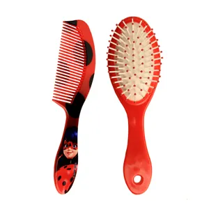 ست برس و شانه مو طرح کفشدوزکی کد K02