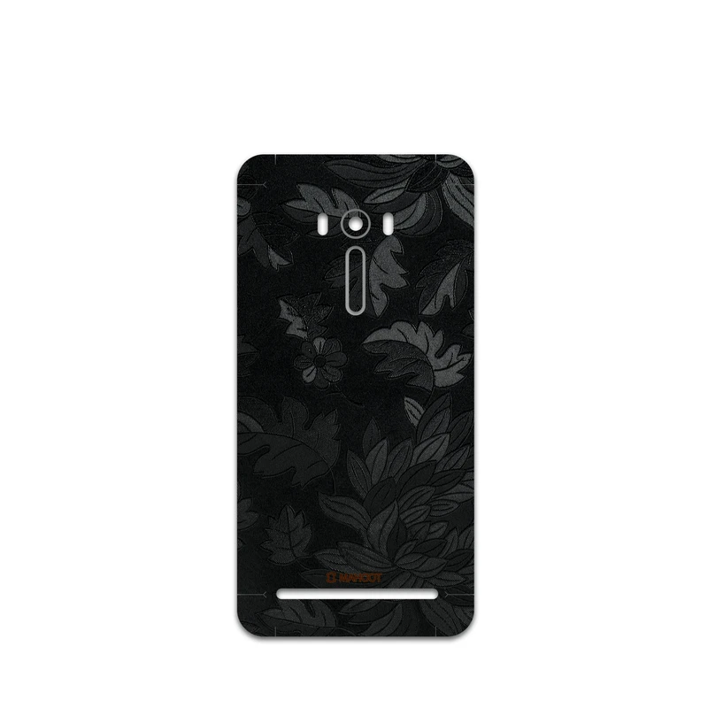 برچسب پوششی ماهوت مدل Black-Wildflower مناسب برای گوشی موبایل ایسوس ZenFone Selfie