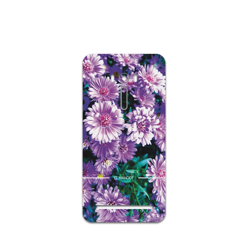 برچسب پوششی ماهوت مدل Purple-Flower مناسب برای گوشی موبایل ایسوس ZenFone Selfie