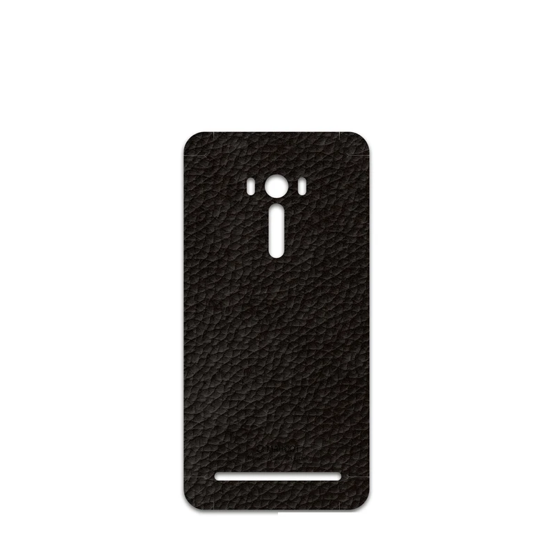 برچسب پوششی ماهوت مدل Dark-Brown-Leather مناسب برای گوشی موبایل ایسوس ZenFone Selfie