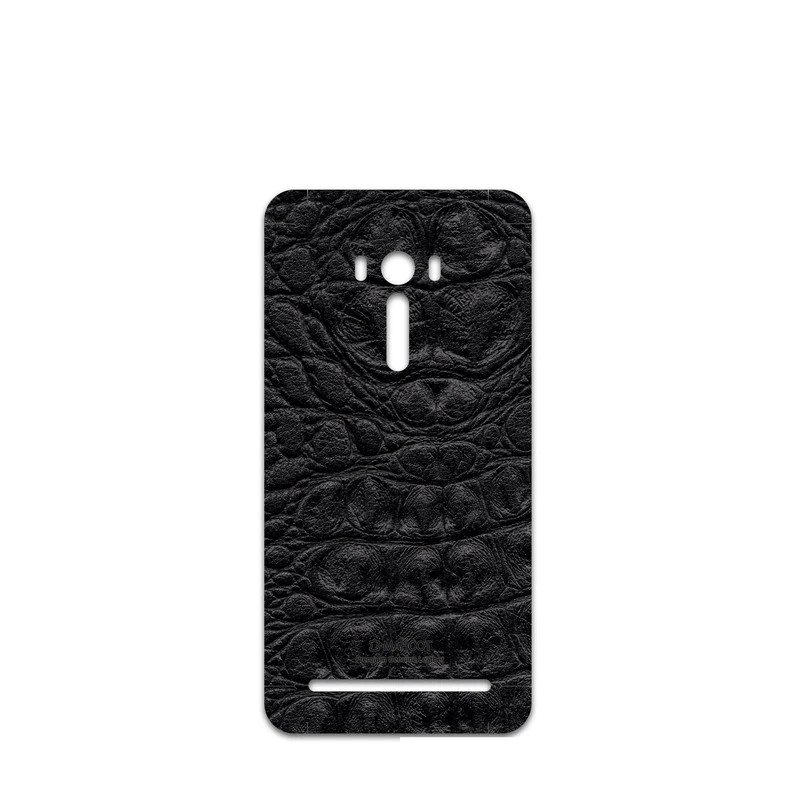 برچسب پوششی ماهوت مدل Black-Crocodile-Leather مناسب برای گوشی موبایل ایسوس ZenFone Selfie