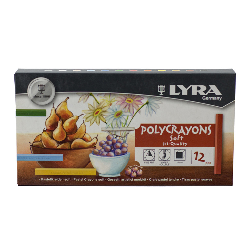 پاستل گچی 12 رنگ لیرا کد 5651120