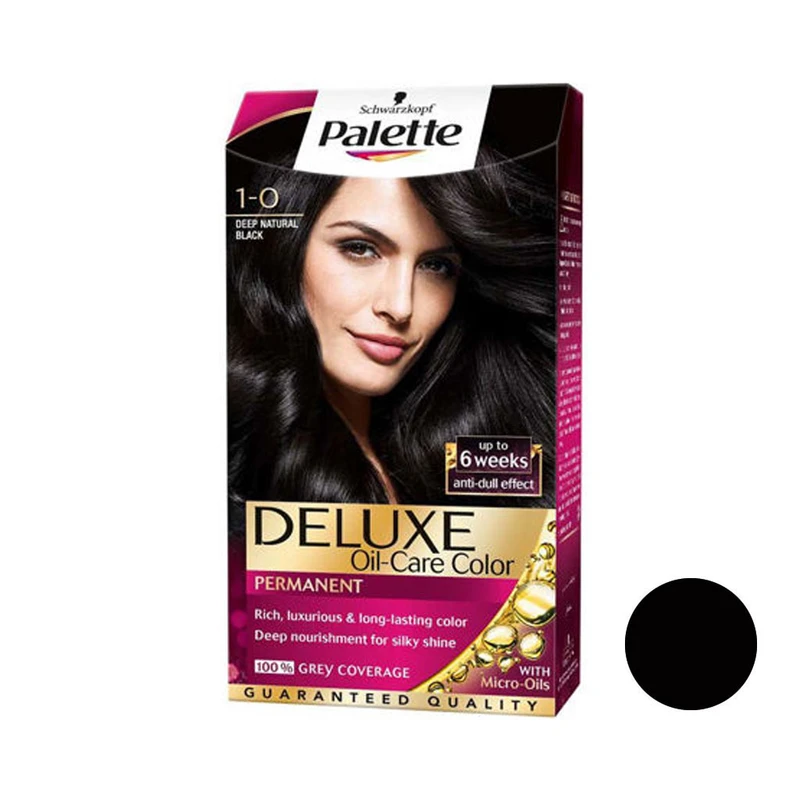 کیت رنگ مو پلت سری DELUXE شماره 0-1 حجم 50 میلی لیتر رنگ مشکی