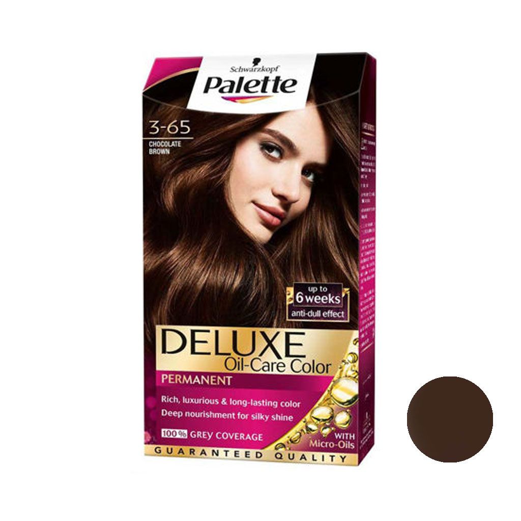 کیت رنگ مو پلت سری DELUXE شماره 65-3 حجم 50 میلی لیتر رنگ شکلاتی تیره -  - 1