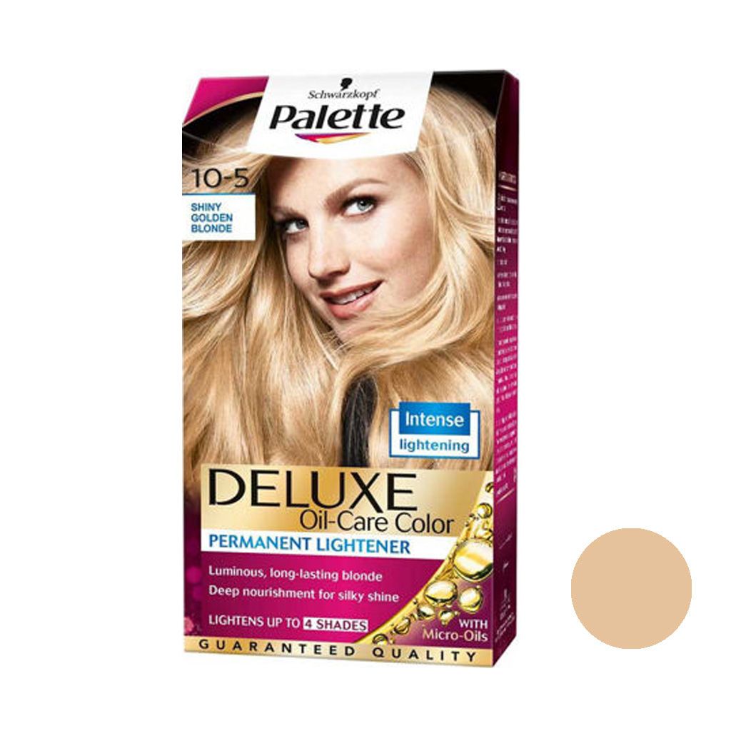 کیت رنگ مو پلت سری DELUXE شماره 5-10 حجم 50 میلی لیتر رنگ بلوند طلایی خیلی روشن -  - 1