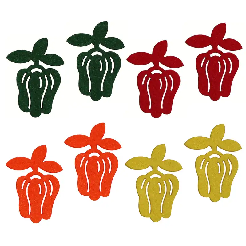 الگو نمد طرح فلفل مدل ONF2001 بسته ۸ عددی