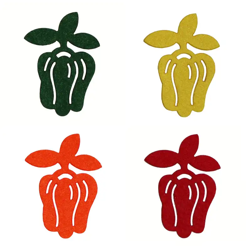 الگو نمد طرح فلفل مدل ONF2001 بسته ۸ عددی