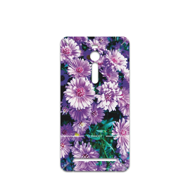 برچسب پوششی ماهوت مدل Purple-Flower مناسب برای گوشی موبایل ایسوس Zenfone 2