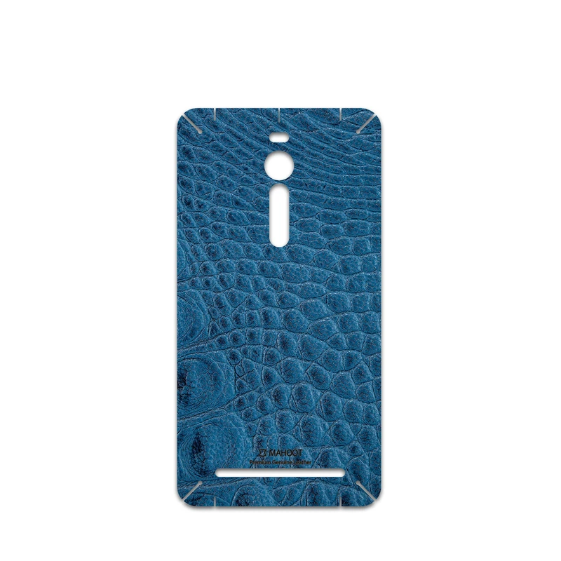 برچسب پوششی ماهوت مدل Blue-Crocodile-Leather مناسب برای گوشی موبایل ایسوس Zenfone 2