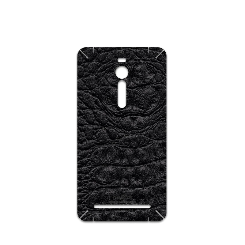 برچسب پوششی ماهوت مدل Black-Crocodile-Leather مناسب برای گوشی موبایل ایسوس Zenfone 2