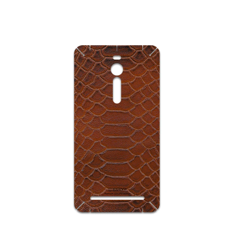برچسب پوششی ماهوت مدل Brown-Snake-Leather مناسب برای گوشی موبایل ایسوس Zenfone 2