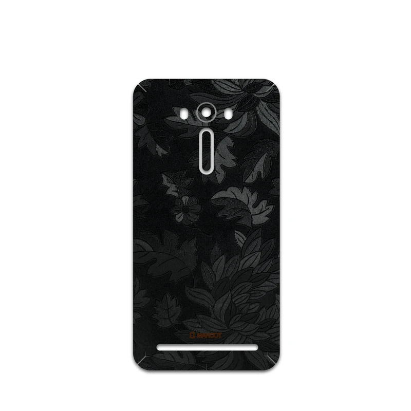 برچسب پوششی ماهوت مدل Black-Wildflower مناسب برای گوشی موبایل ایسوس Zenfone 2 Laser