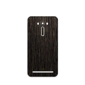 MAHOOT Dark-Gold-Stripes-Wood Cover Sticker for ASUS Zenfone 2 Laser