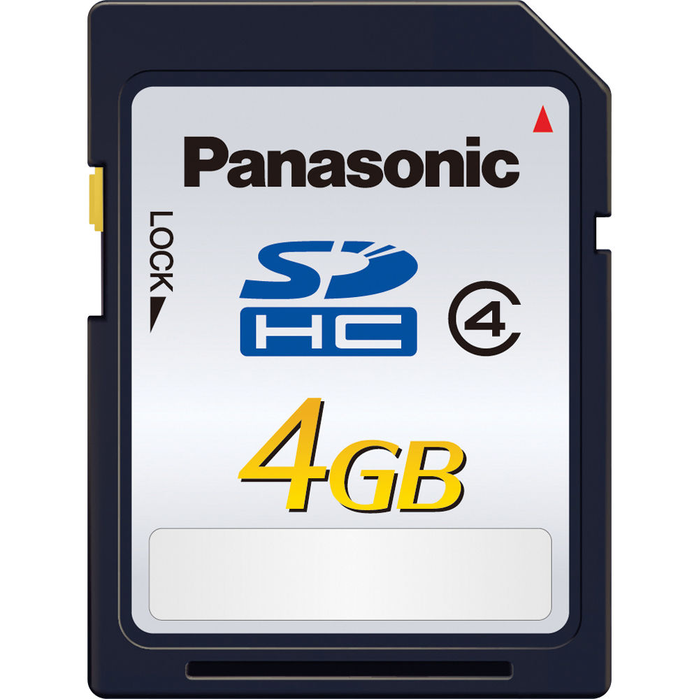 کارت حافظه‌ SDHC پاناسونیک مدل RP-SDL04G کلاس 4 استاندارد  سرعت 20MBps ظرفیت 4 گیگابایت