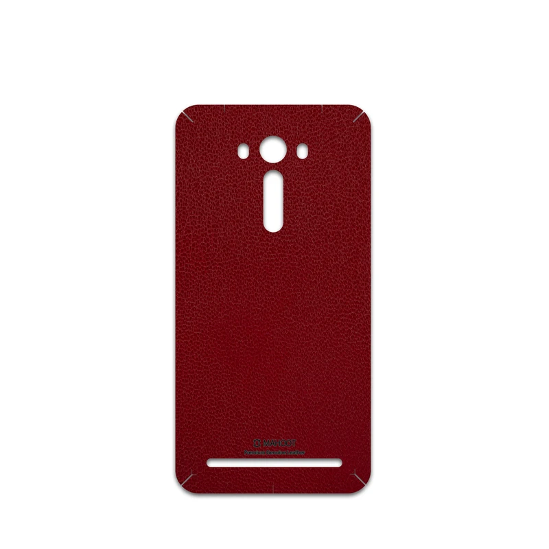 برچسب پوششی ماهوت مدل Red-Leather مناسب برای گوشی موبایل ایسوس Zenfone 2 Laser