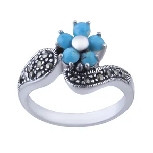 انگشتر نقره زنانه بازرگانی میلادی کد Aw_153