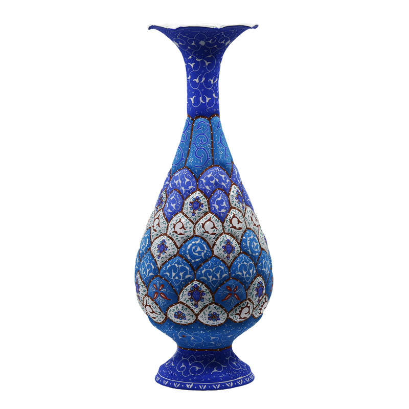 گلدان میناکاری مسی کد G251