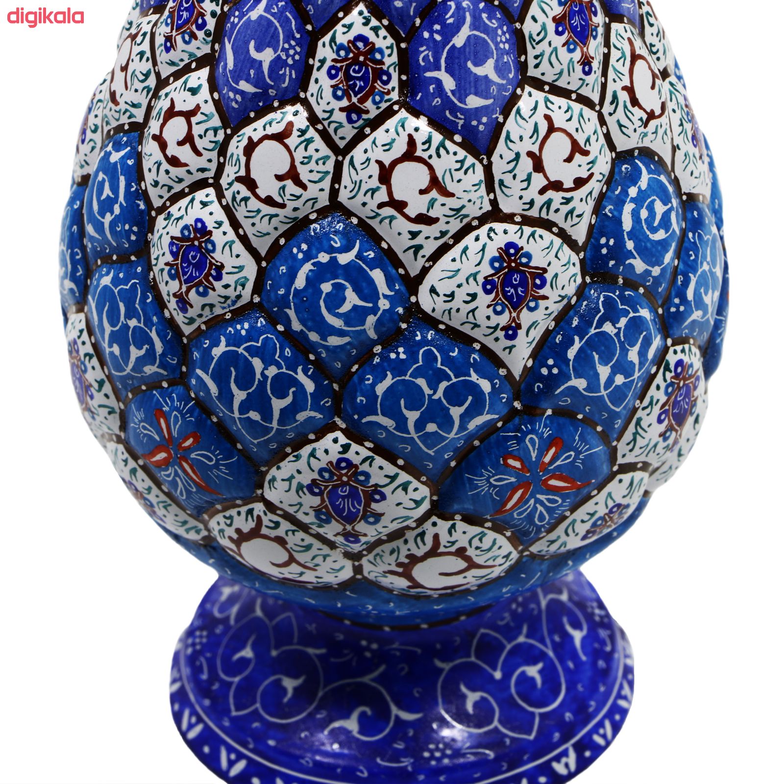 گلدان میناکاری مسی کد G251 main 1 3