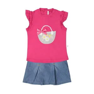 ست بلوز و دامن نوزادی دخترانه فیورلا مدل 2091124-88