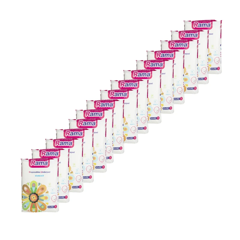 پد زیر انداز بیمار راما مدل antibactrial بسته 150 عددی