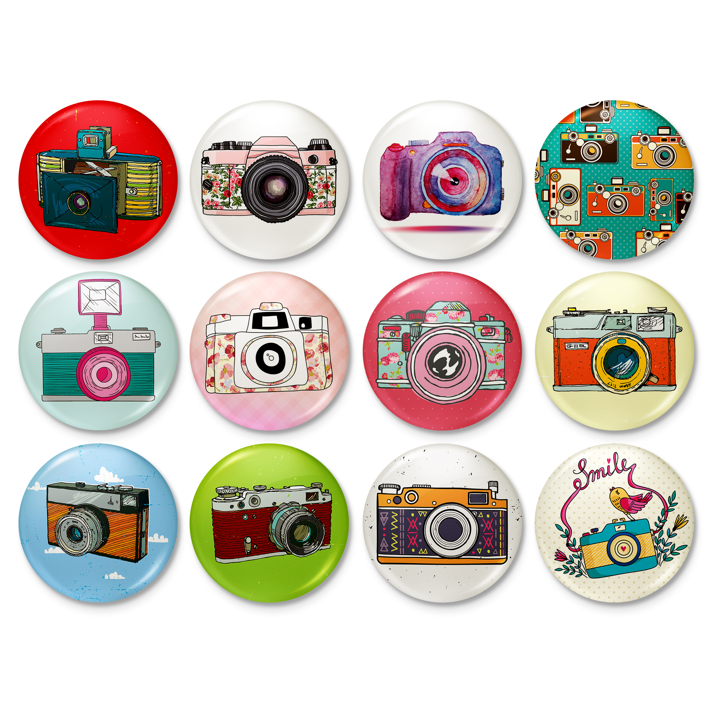 پیکسل خندالو طرح دوربین کد 63 مجموعه 12 عددی