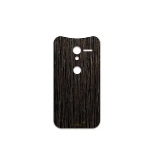 MAHOOT Dark-Gold-Stripes-Wood Cover Sticker for motorola Moto X