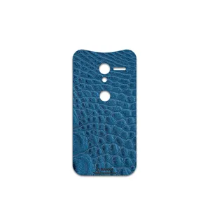 MAHOOT Blue-Crocodile-Leather Cover Sticker for motorola Moto X