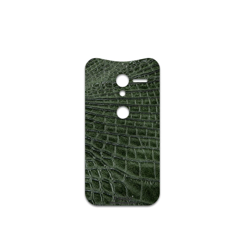 برچسب پوششی ماهوت مدل Green-Crocodile-Leather مناسب برای گوشی موبایل موتورولا Moto X