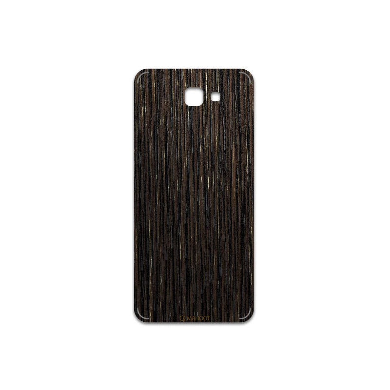 برچسب پوششی ماهوت مدل Dark-Gold-Stripes-Wood مناسب برای گوشی موبایل سامسونگ Galaxy J7 Core
