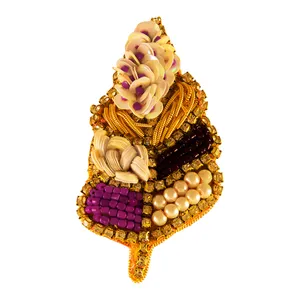 سنجاق سینه زنانه مایا مد طرح برگ کد S035