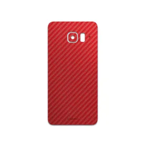 MAHOOT Red-Fiber Cover Sticker for Samsung Galaxy S6 Edge Plus