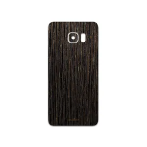 MAHOOT Dark-Gold-Stripes-Wood Cover Sticker for Samsung Galaxy S6 Edge Plus