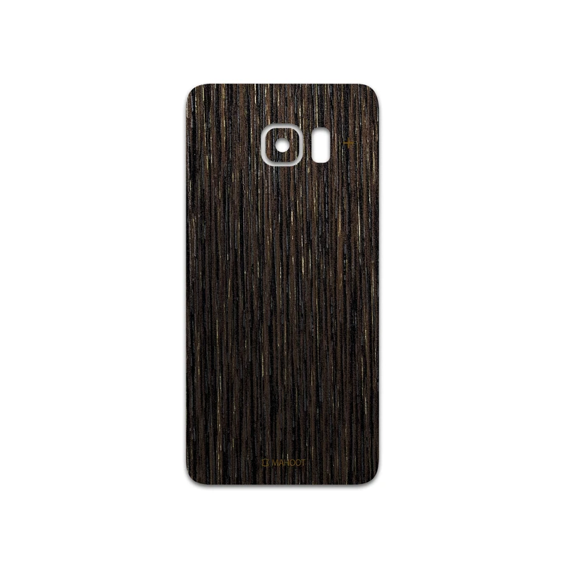 برچسب پوششی ماهوت مدل Dark-Gold-Stripes-Wood مناسب برای گوشی موبایل سامسونگ Galaxy S6 Edge Plus