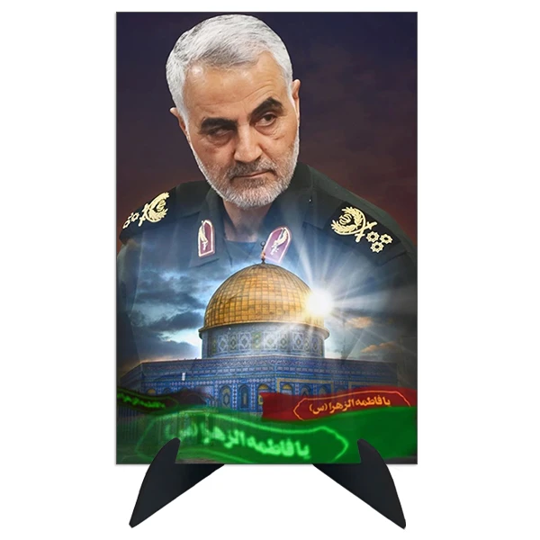 تابلو شاسی رومیزی طرح سردار قاسم سلیمانی کد AG 460